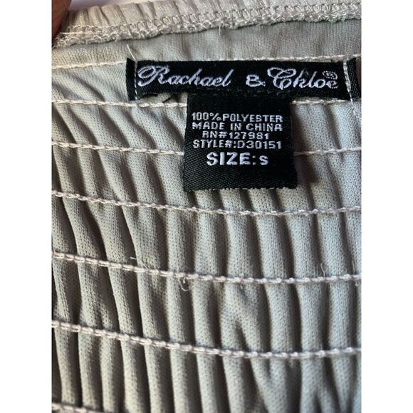 Rachael & Chloe Ruffle Dress Rose Flower Design Strapless‎ Size Small RN# 127981 - Picture 6 of 9